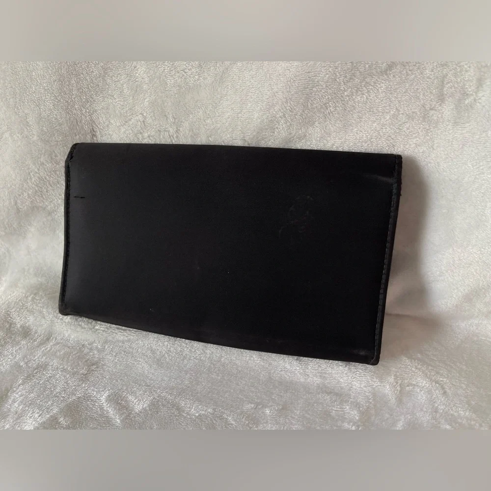 Vintage black satin
